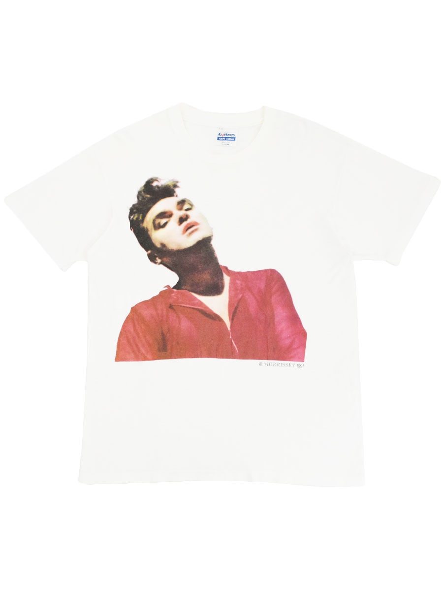 90's Hanes MORRISSEY ''BONA DRAG'' プリントTシャツ ホワイト 表記(L
