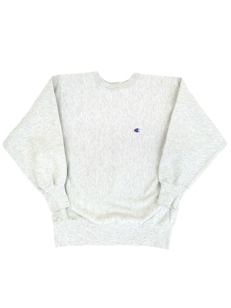 90's 刺繍タグ チャンピオンRW 無地 グレー 表記(L) USA製