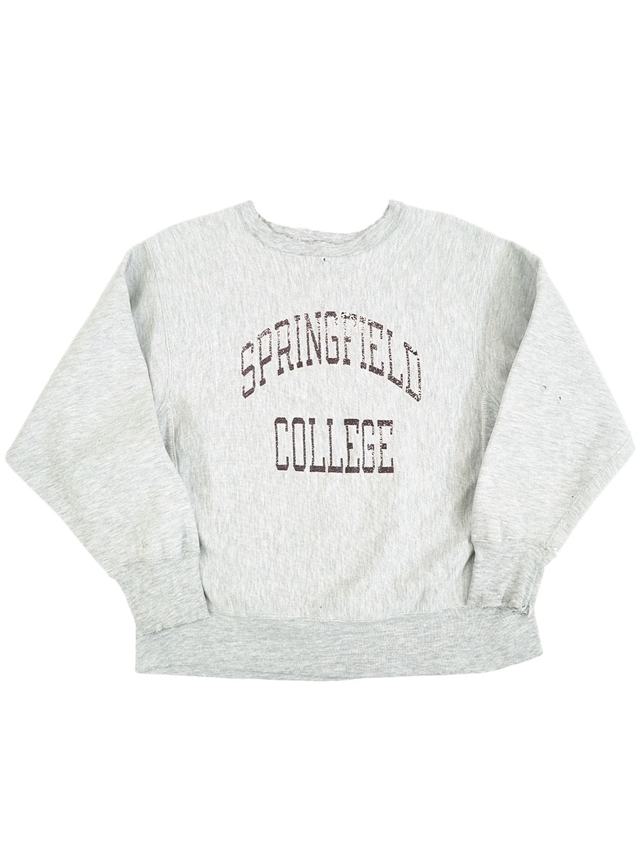 80's プリントタグ チャンピオンRW ''SPRINGFIELD COLLEGE'' 表記(M)