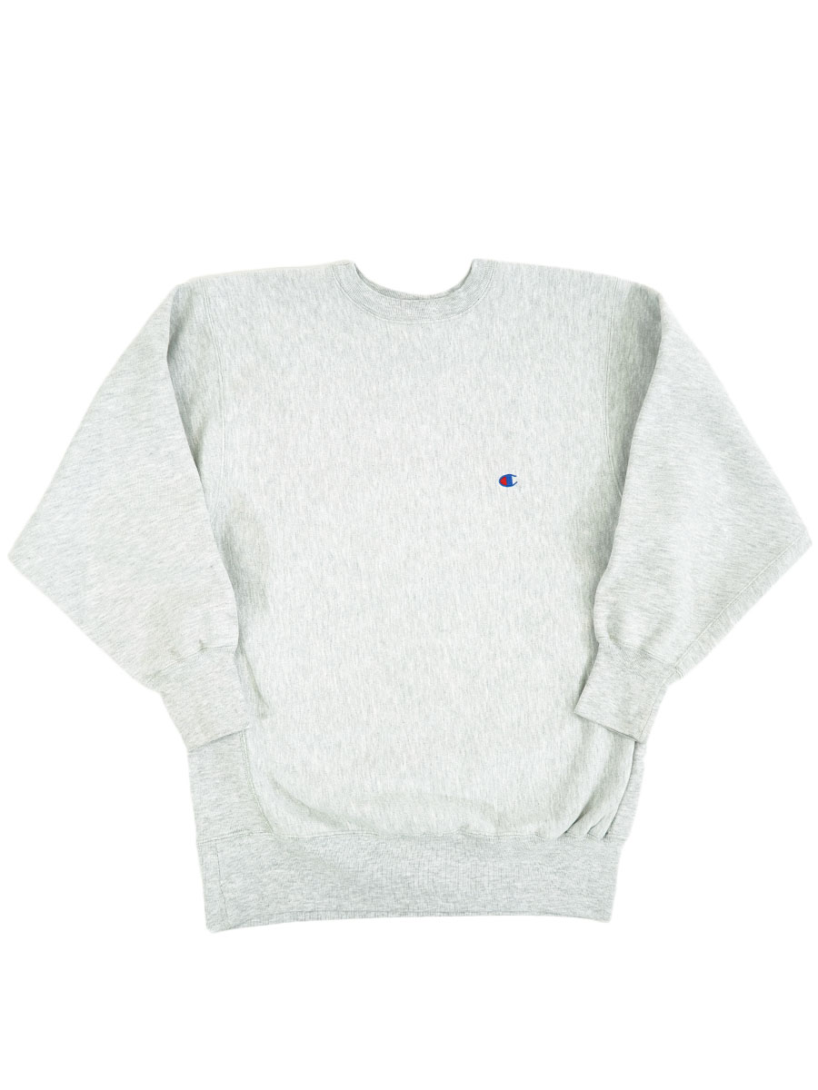 90's 刺繍タグ チャンピオンRW 無地 グレー 表記(XXL) USA製