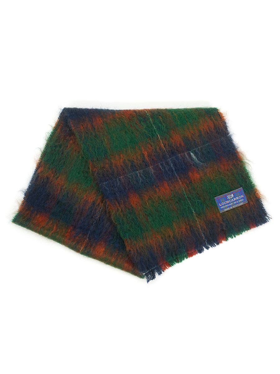 SCOTLAND製 LOCHCARRON 好配色チェック モヘア マフラー | すべての