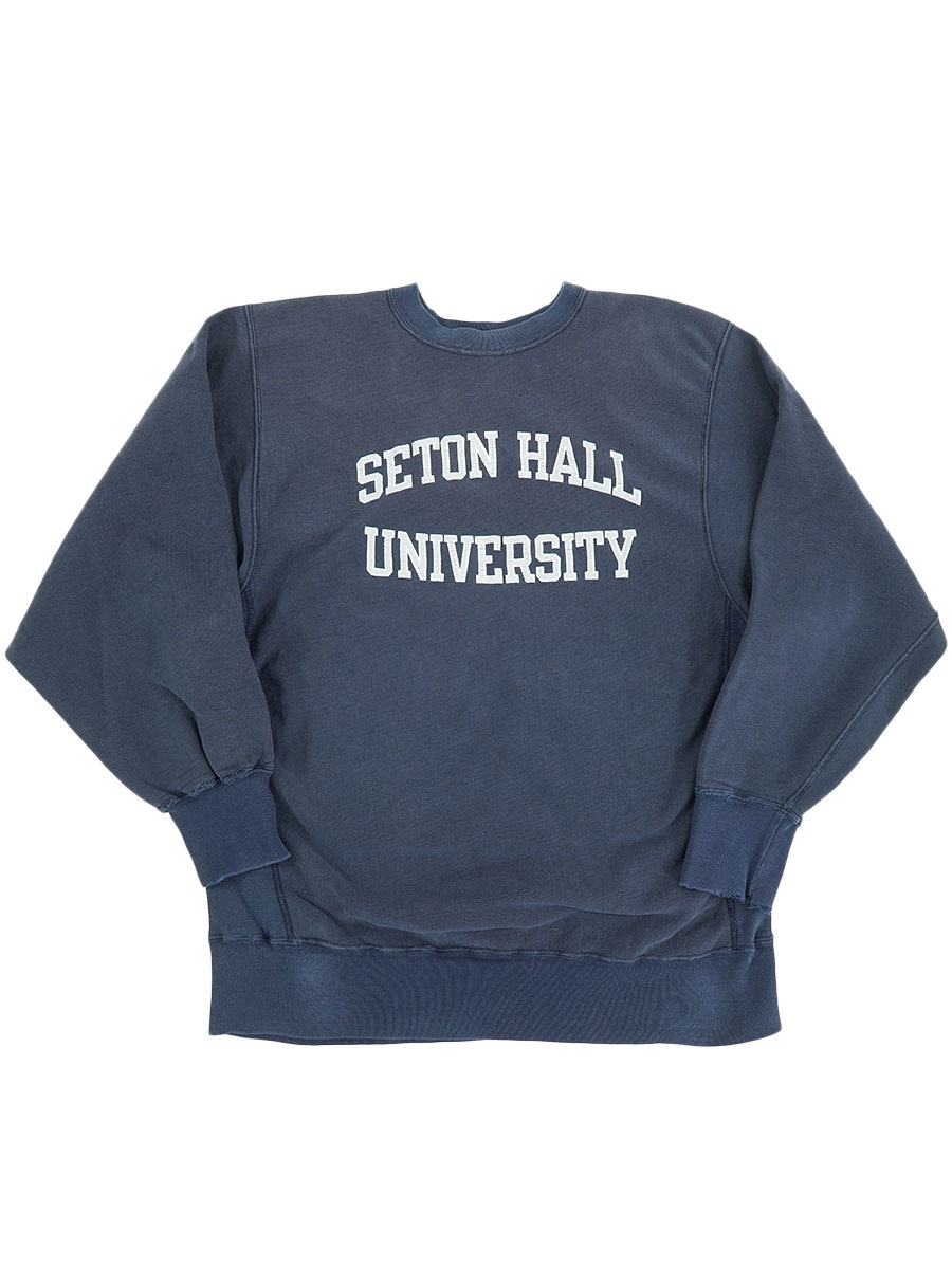 80's プリントタグ チャンピオンRW ''SETON HALL UNIVERSITY'' 表記(XXL)