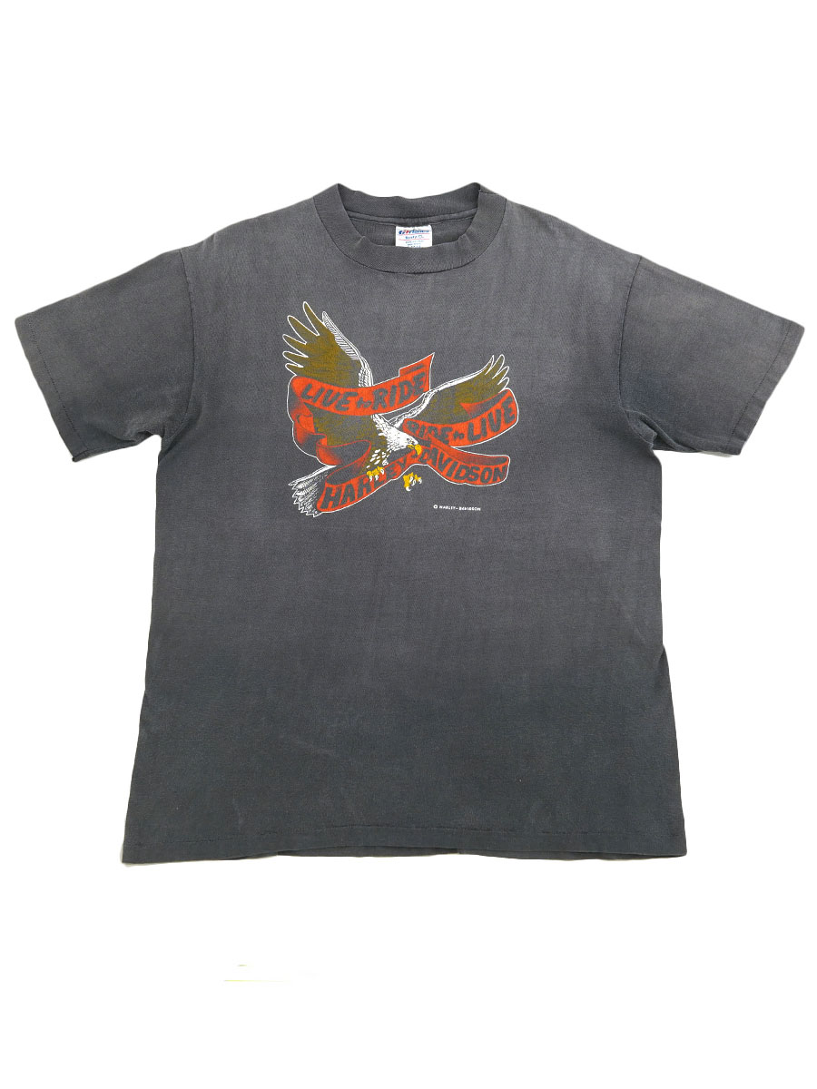 80's Hanes ハーレーダヴィッドソン ''LIVE TO RIDE, RIDE TO LIVE'' T