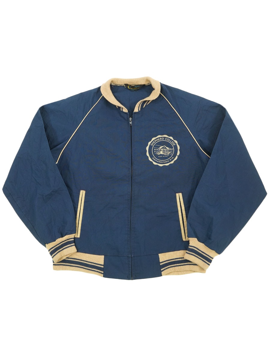70's チャンピオン ''SHEPHERD COLLEGE'' コットンジャケット ネイビー