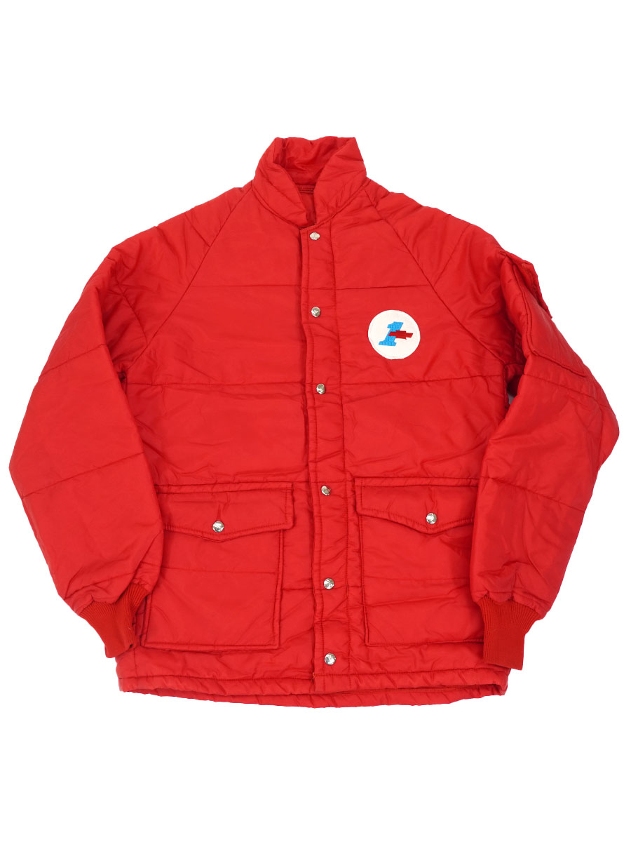 70's～ BUCO ワッペン付き レーシングジャケット レッド 実寸(L位