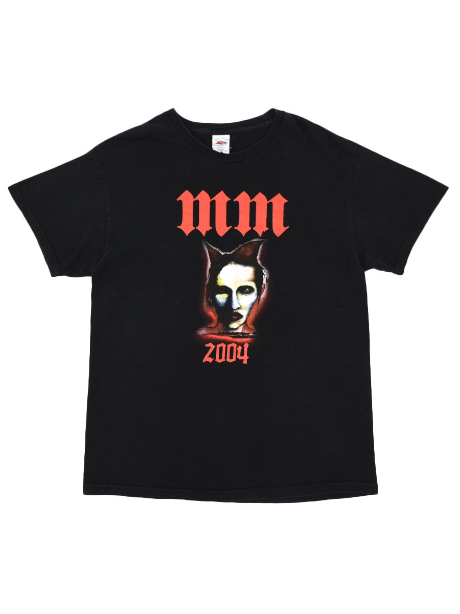Marilyn Manson マリリン マンソン/Tシャツ/両目プリント/M 00's TENNESSEE RIVER MARILYN MANSON ''MM 2004'' 両面プリント T