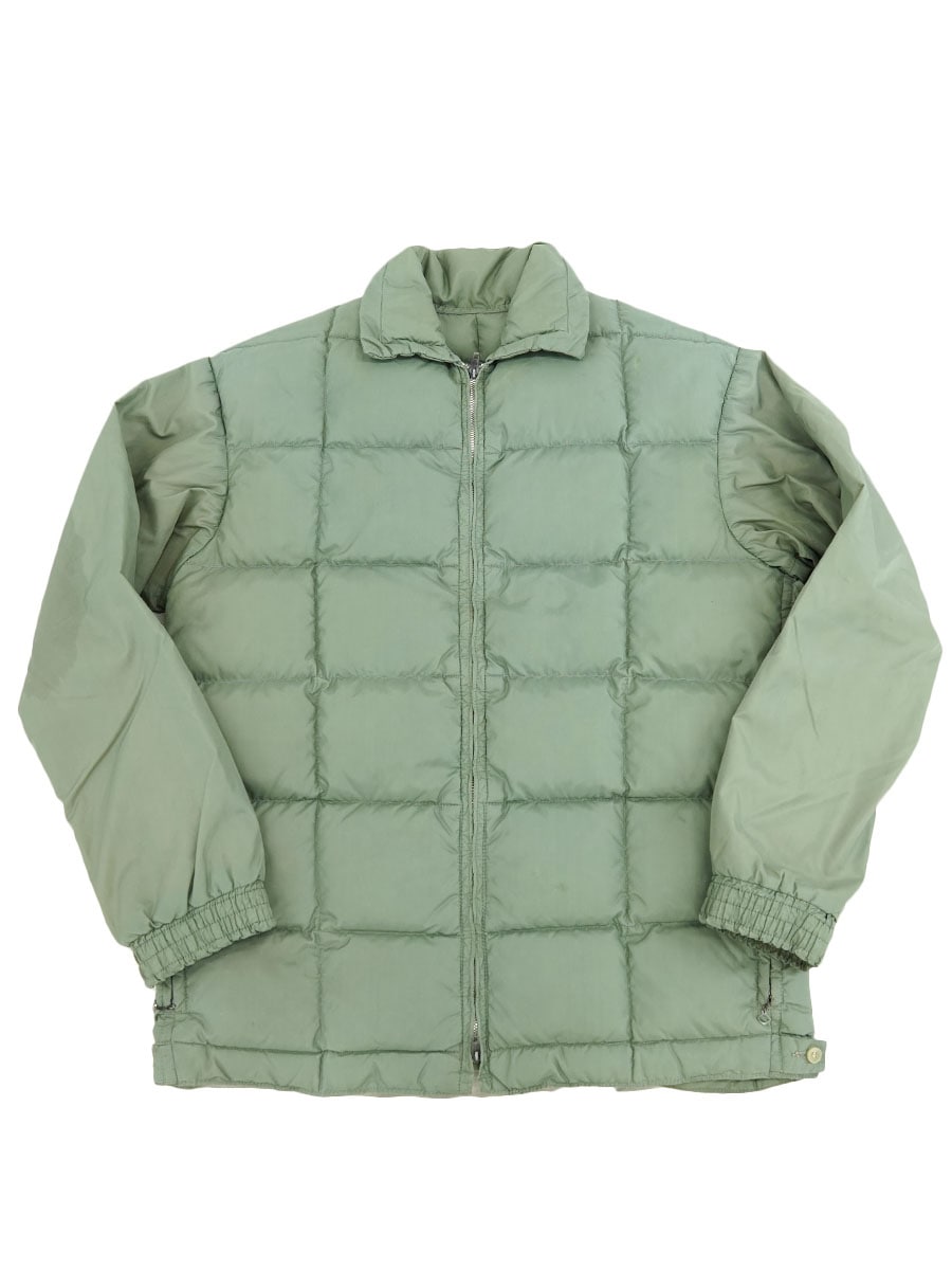 60'S COMFY QUILTING DOWN JACKET SAGE GREEN (SIZE.LARGE)