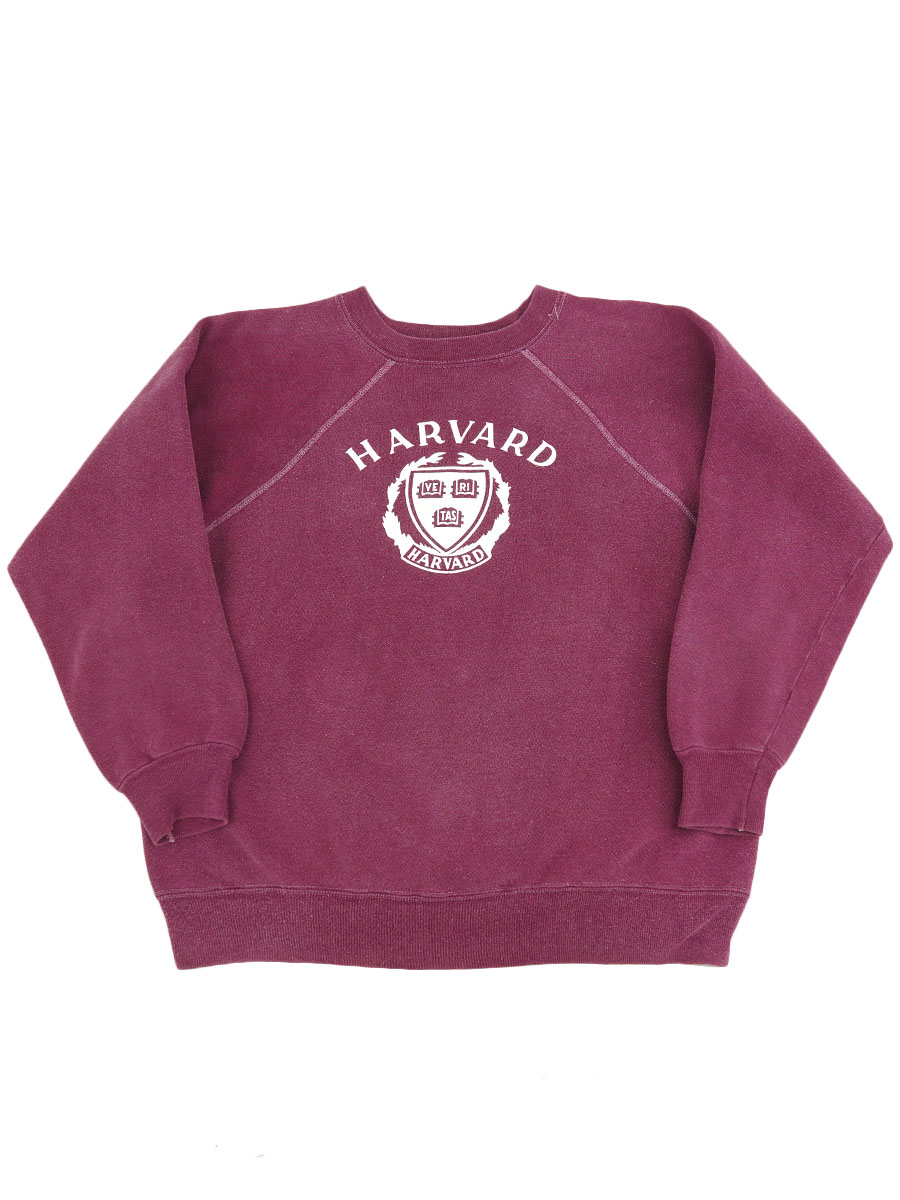 70's チャンピオン ''HARVARD'' スウェット ワイン 表記(L)