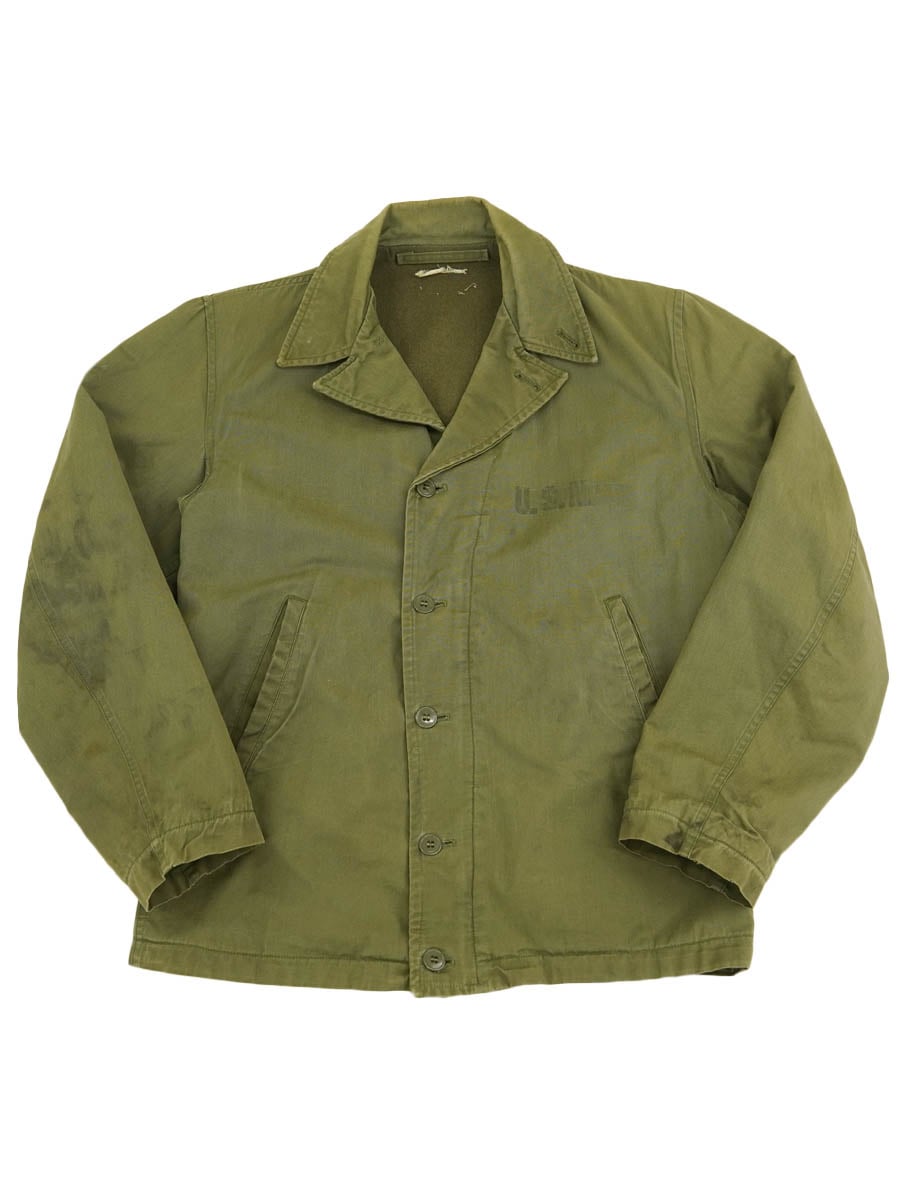 40s US NAVY N-4 デッキジャケット ステンシル vintage 40's U.S.NAVY N-4 デッキジャケット ステンシル 実寸(38位
