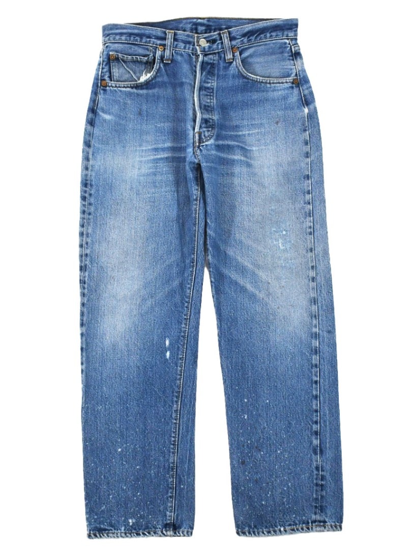 70s levi's 501 66前期　シングル　鬼ヒゲハチノス リサイズ 70s Levi's 501 66前期 鬼ヒゲ ハチノス ボタン裏刻印16 - メルカリ
