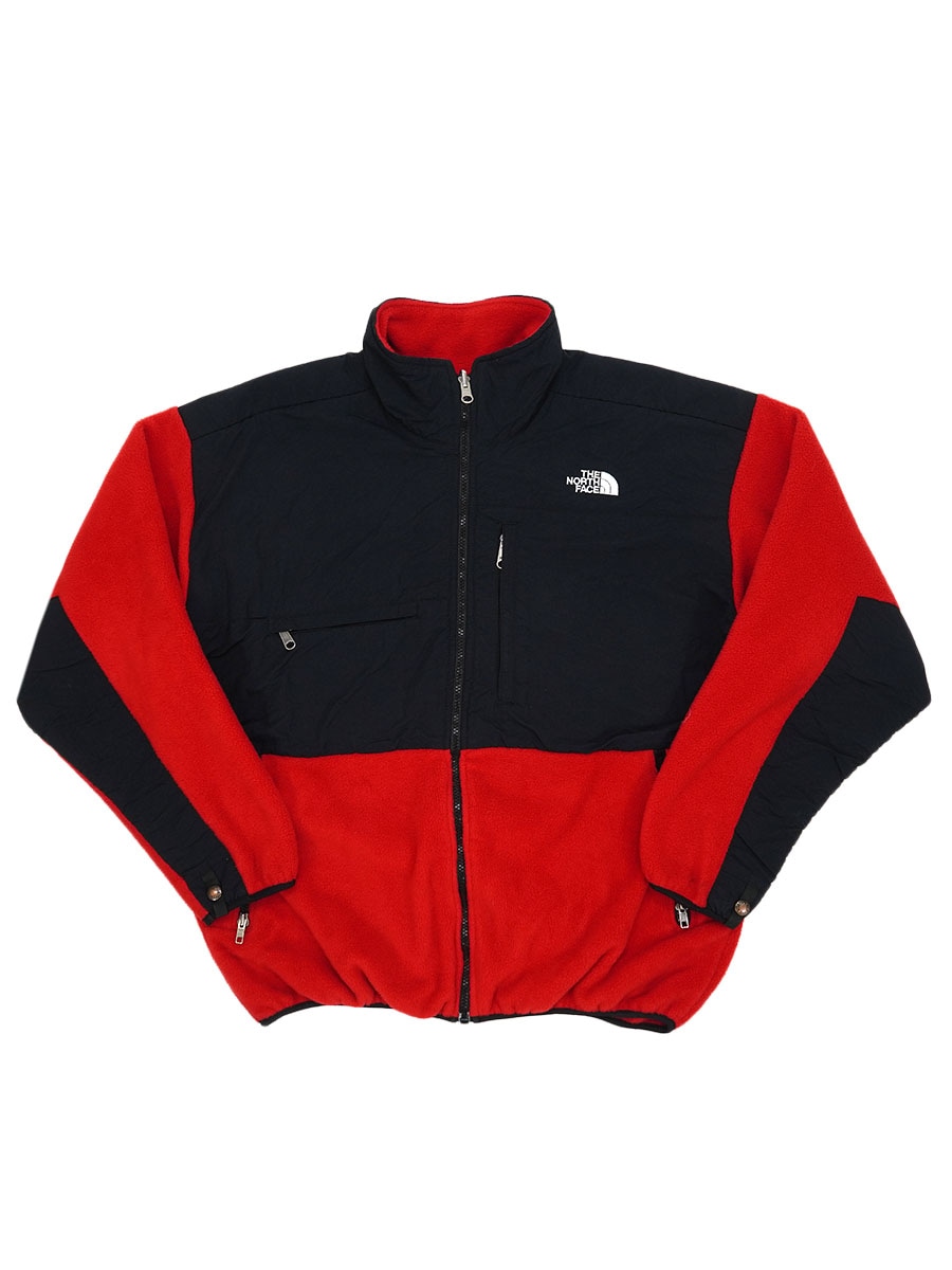90's THE NORTH FACE ''DENALI'' フリースジャケット ブラック×レッド