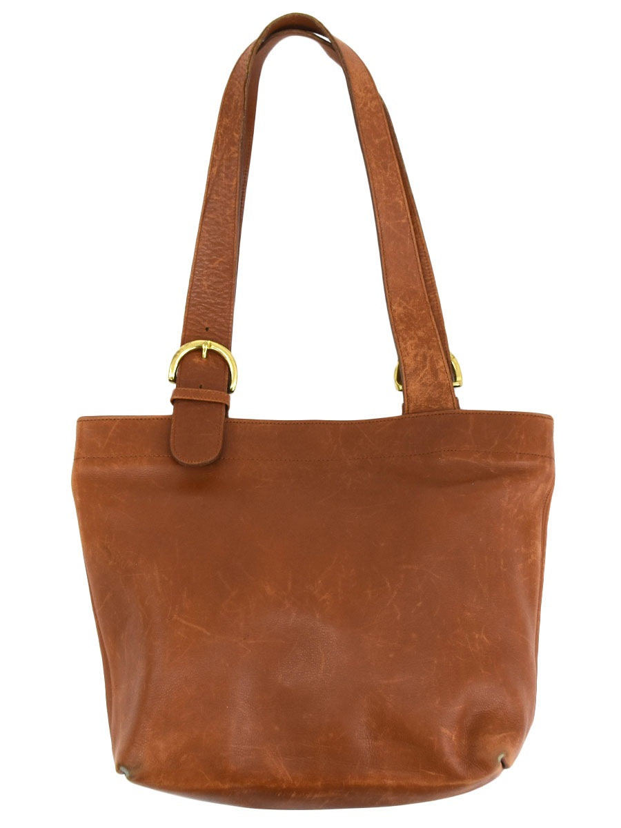 COACH レザー ハンドバッグ ブラウン