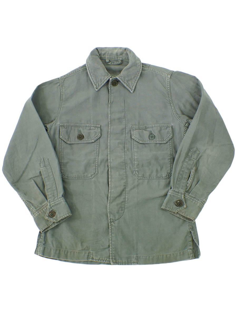 1950年代 USAF セージグリーン utility shirts Mサイズ 50's～ U.S.AIR FORCE ユーティリティシャツ セージグリーン