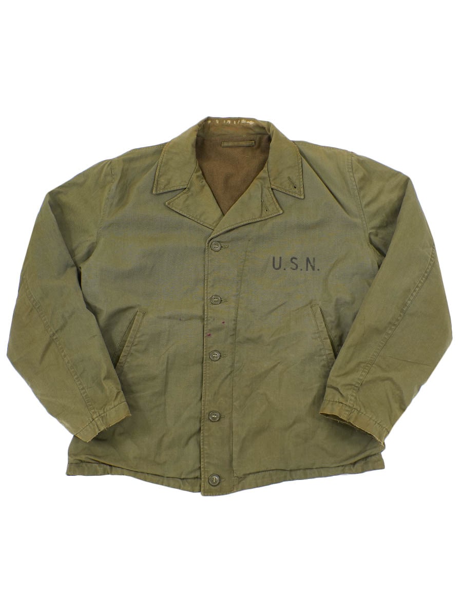 40s US NAVY N-4 デッキジャケット ステンシル vintage 40's U.S.NAVY N-4 デッキジャケット ステンシル 実寸(38位