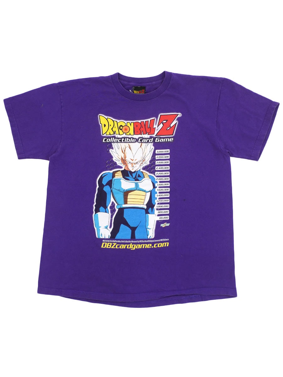 【A9】DRAGONBALL Z ドラゴンボールZ ベジータプリントTee 00's DRAGON BALL Z ベジータ ''Collectible Card Game'' 両面