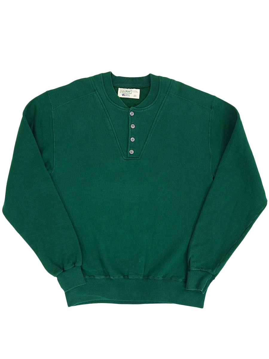 90's L.L.BEAN by RUSSELL ATHLETIC ハーフボタンスウェット