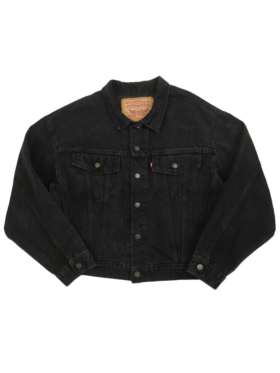 超希少Lサイズ] 90s LEVI'S ブラックデニムジャケット Lサイズ