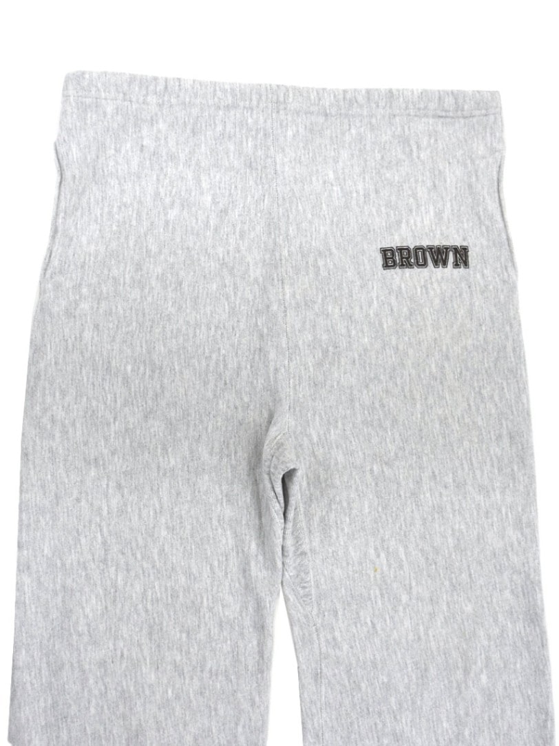 80's プリントタグ チャンピオンRWパンツ ''BROWN'' 表記(XL) ポケット付き！