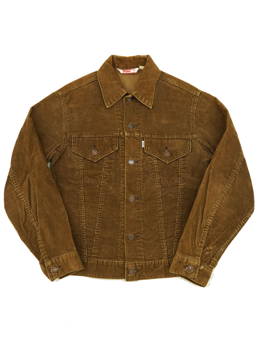 70's Levi's 70505 3rd型 コーデュロイJKT 焦げ茶 表記(34)