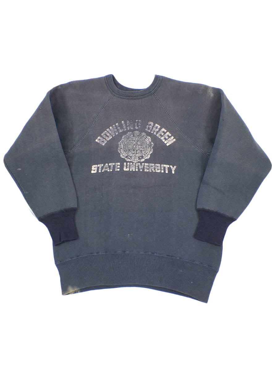 60's～ ''BOWLING GREEN STATE UNIVERSITY'' 3段プリント ラグラン