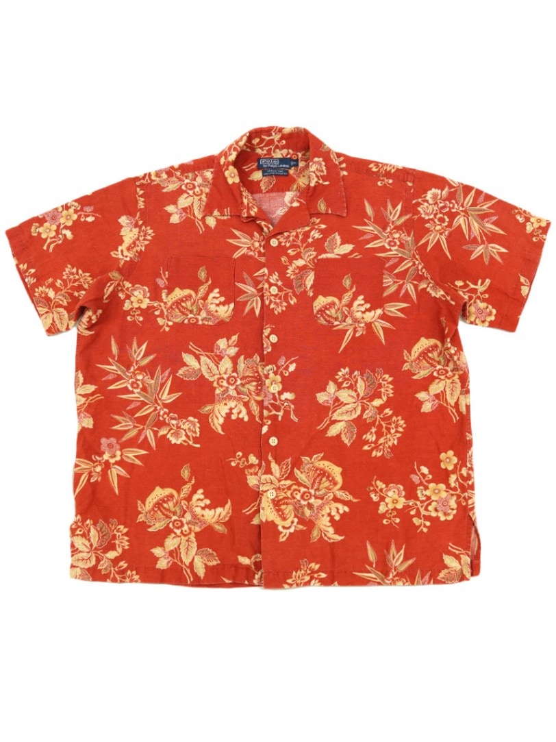 ラルフローレン VINTAGE CAMP リネン×コットン ボタニカル柄 ループ
