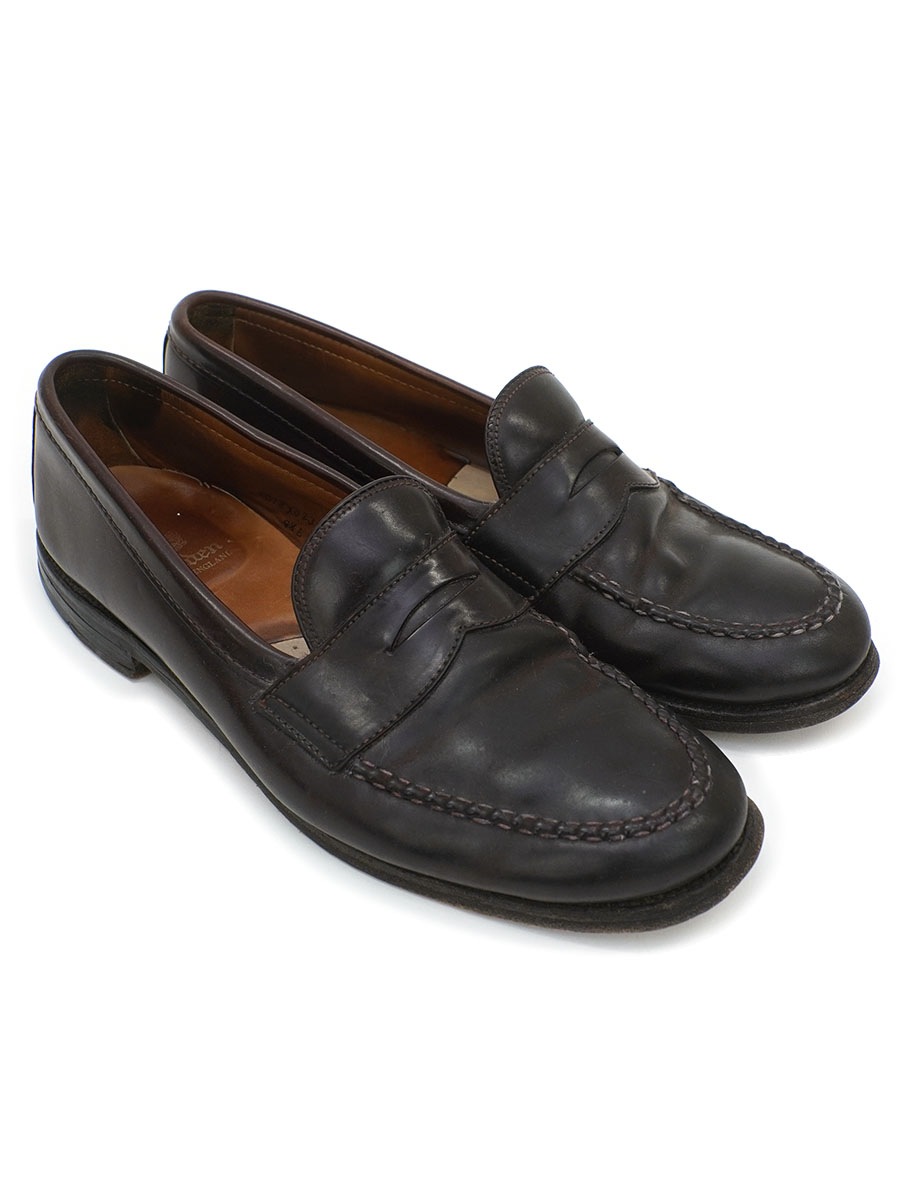 USA製 ALDEN ペニーローファー レザーシューズ ブラウン 表記(9 1/2)