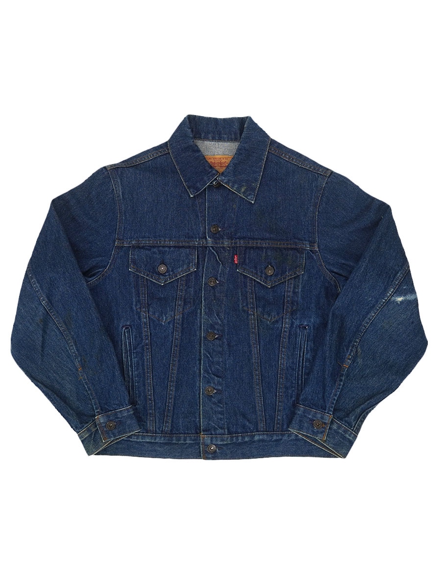 80s Levis 70506 良色 デニム ジャケット USA製 48 80s'～ Levi's 70506 4ポケ デニムジャケット 濃青 表記(42