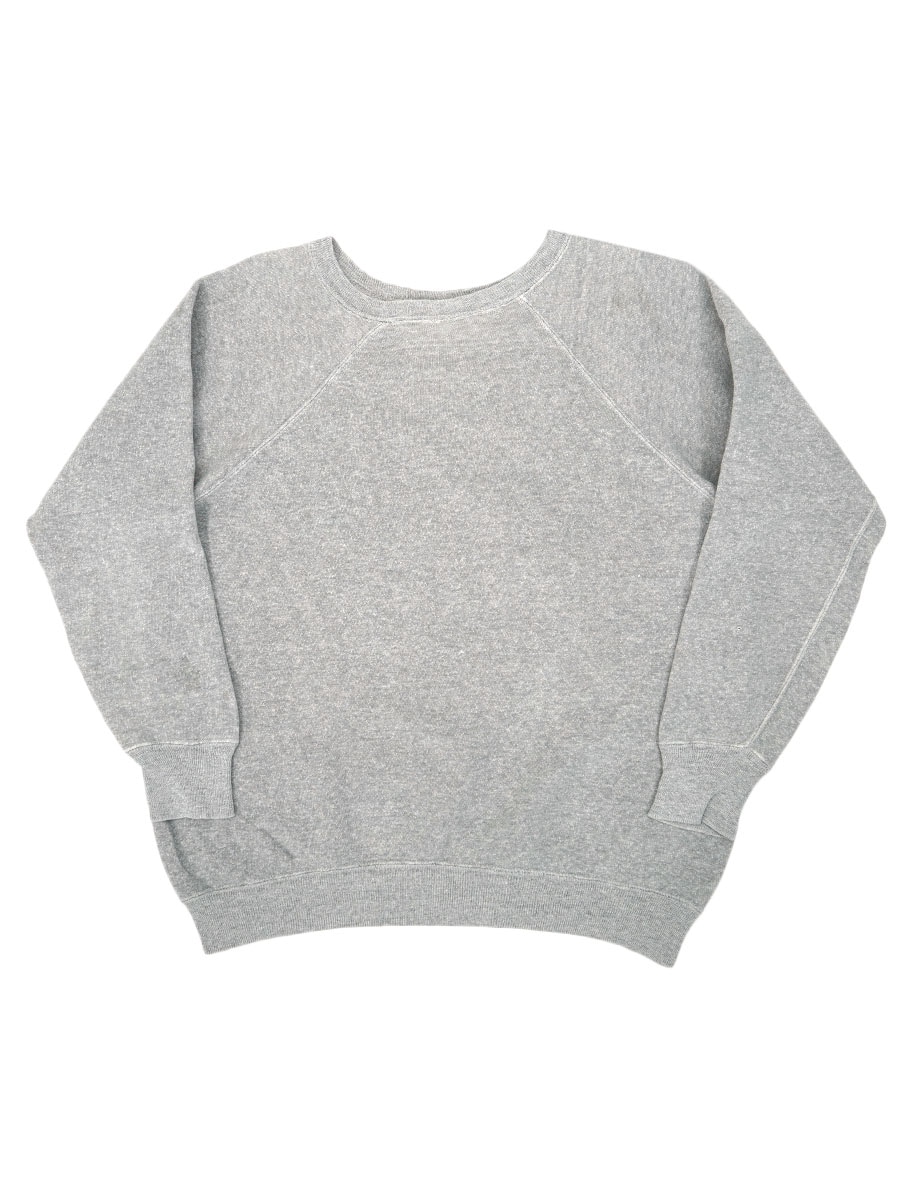 60's TOWNCRAFT 無地グレー 100%コットン ラグランスウェット 表記(L