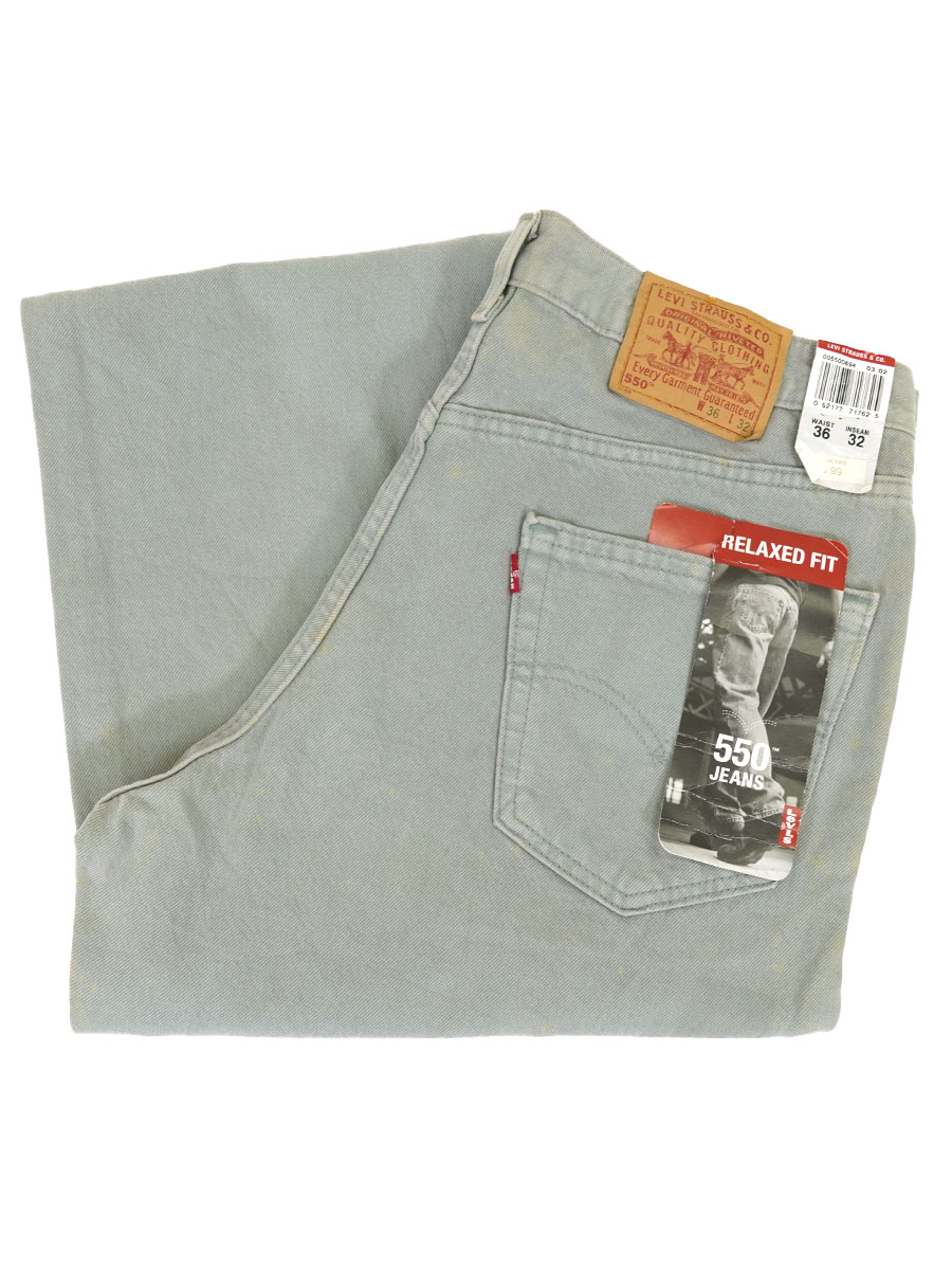 90's Levi's 550 オリジナルカラーデニムパンツ グレー 表記(36x32