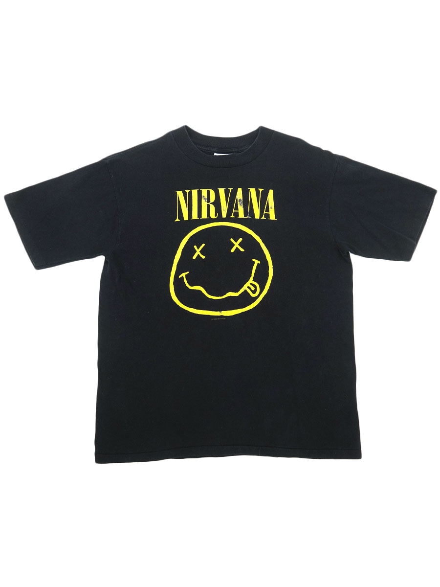 NIRVANAニルヴァーナ スマイル　プリント　裏起毛　スウェット NIRVANA ニルヴァーナ スマイル プリントデザイン 裏起毛 スウェット