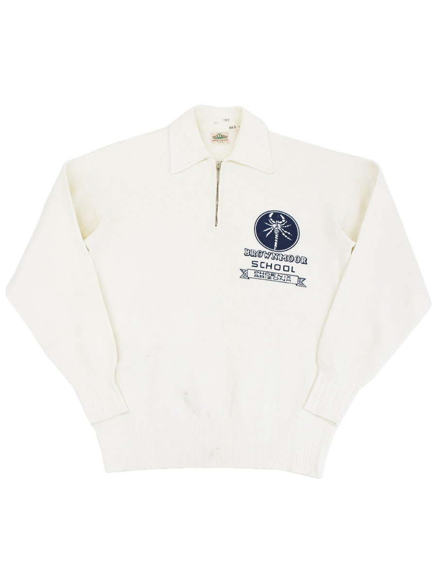 50's DIX KNIT 針抜き ハーフジップ