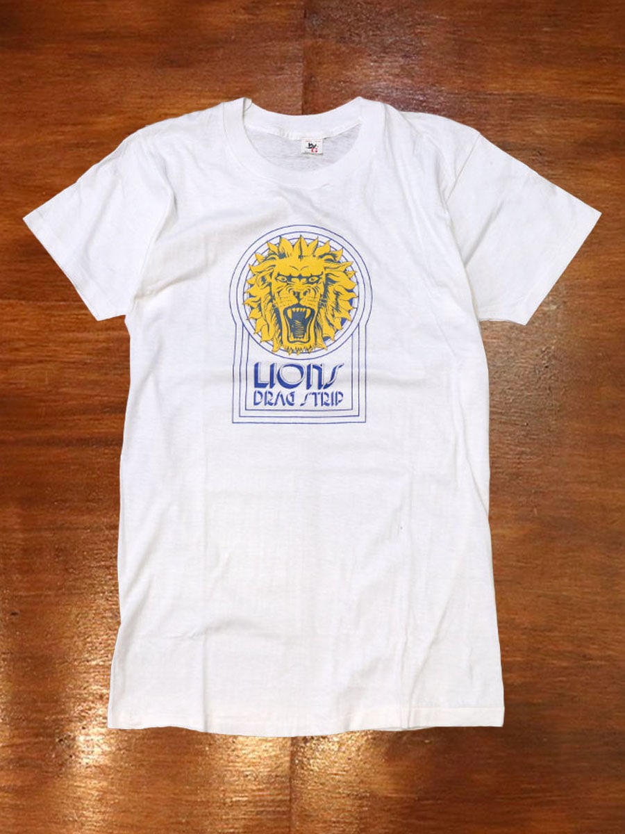1970s DEAD STOCK , LIONS DRAG STRIP , Size L