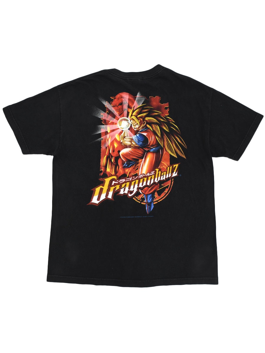 00's DRAGON BALL Z ''孫悟空'' 両面プリント Tシャツ ブラック 表記(L