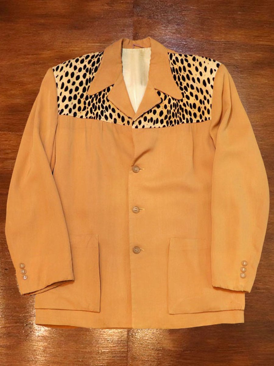 1950s HOLLYWOOD JACKET , LEOPARD , Size 40