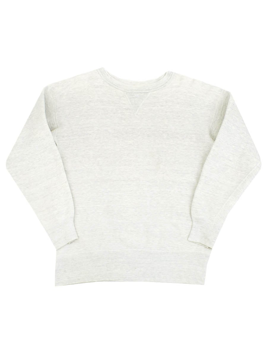 50's～ 前V 無地 セットインスリーブスウェット グレー 実寸(L位)