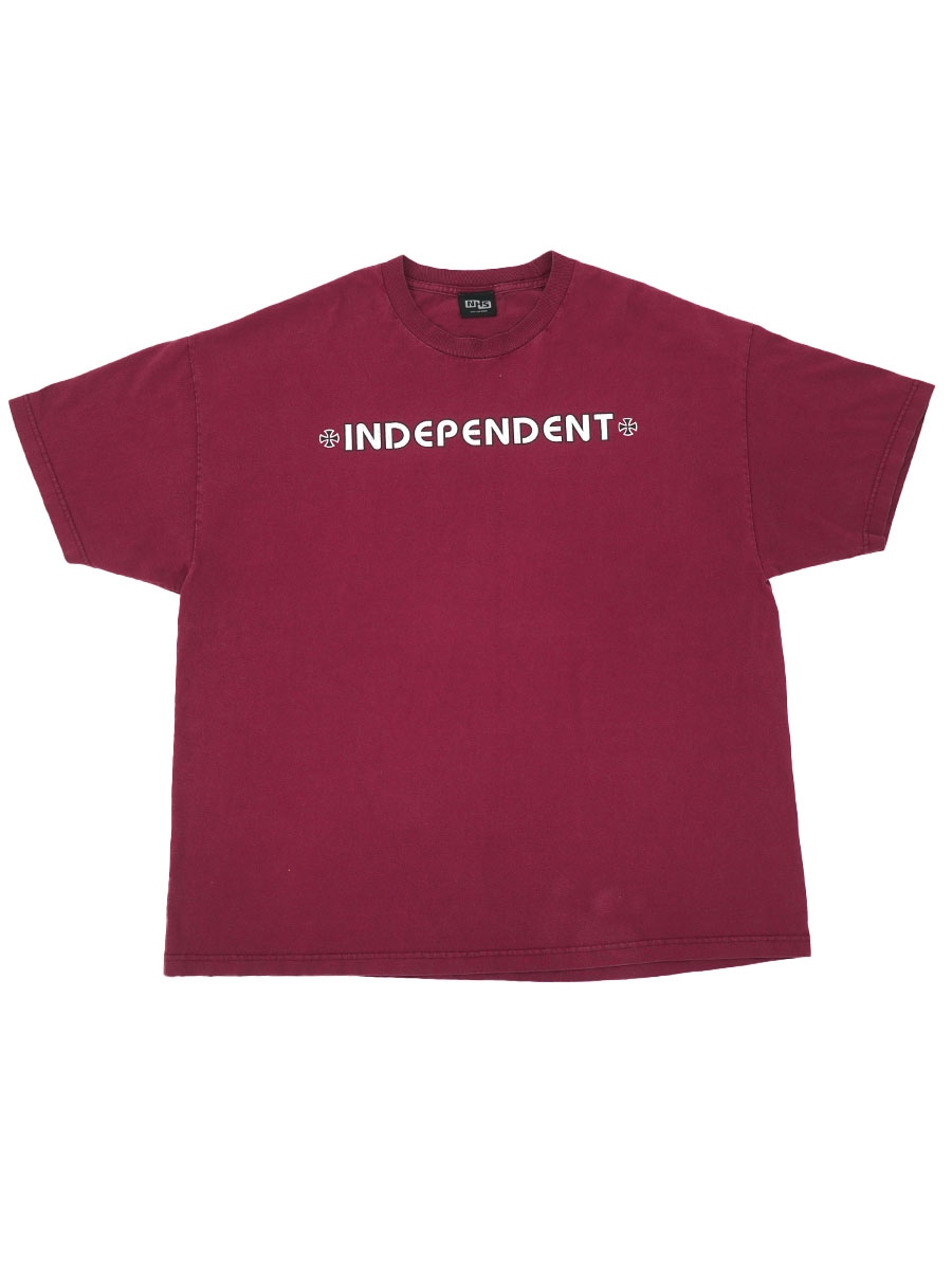 INDEPENDENT : 90's～00's 両面プリントT 90's NHS ''INDEPENDENT'' 両面プリント Tシャツ 実寸(XL位