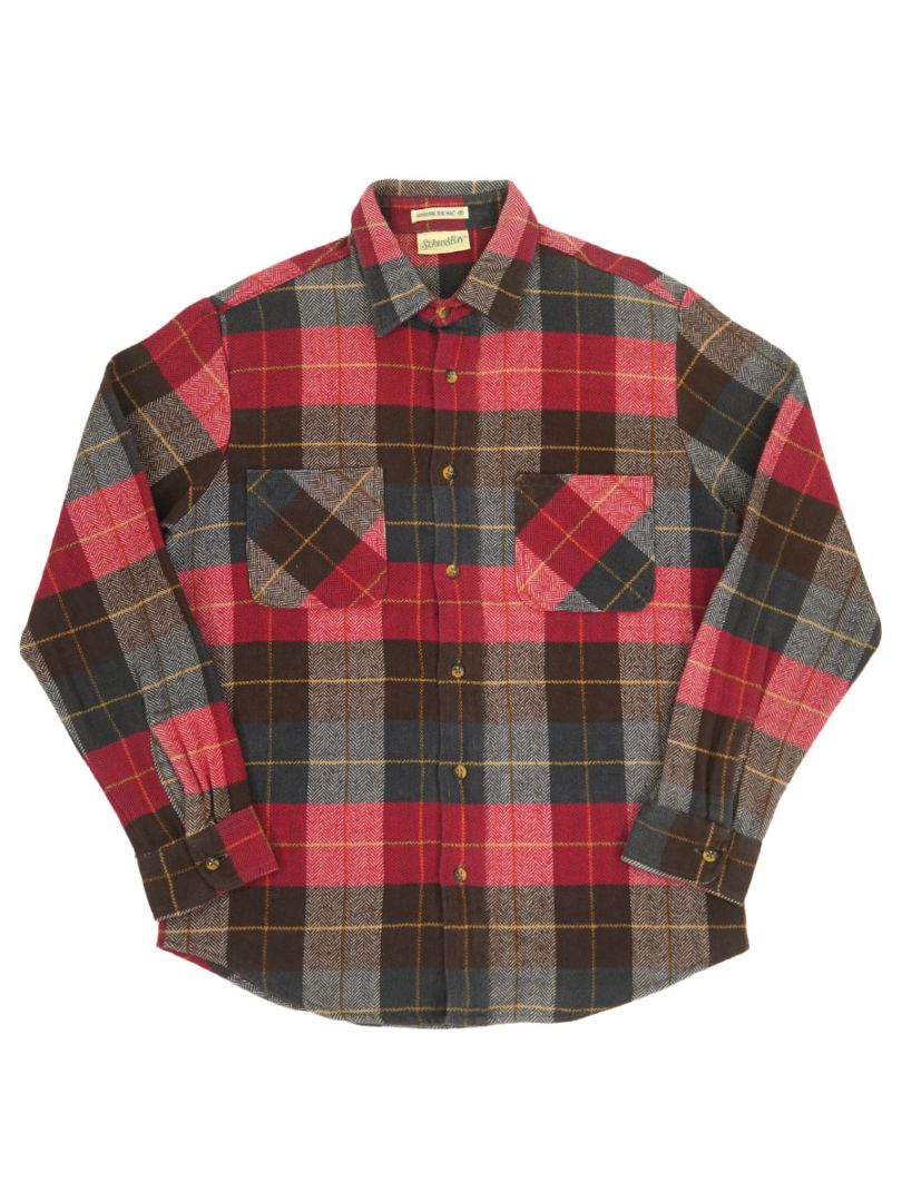 90's～ St.JOHN'S BAY 好配色チェック フランネルシャツ 実寸(M位