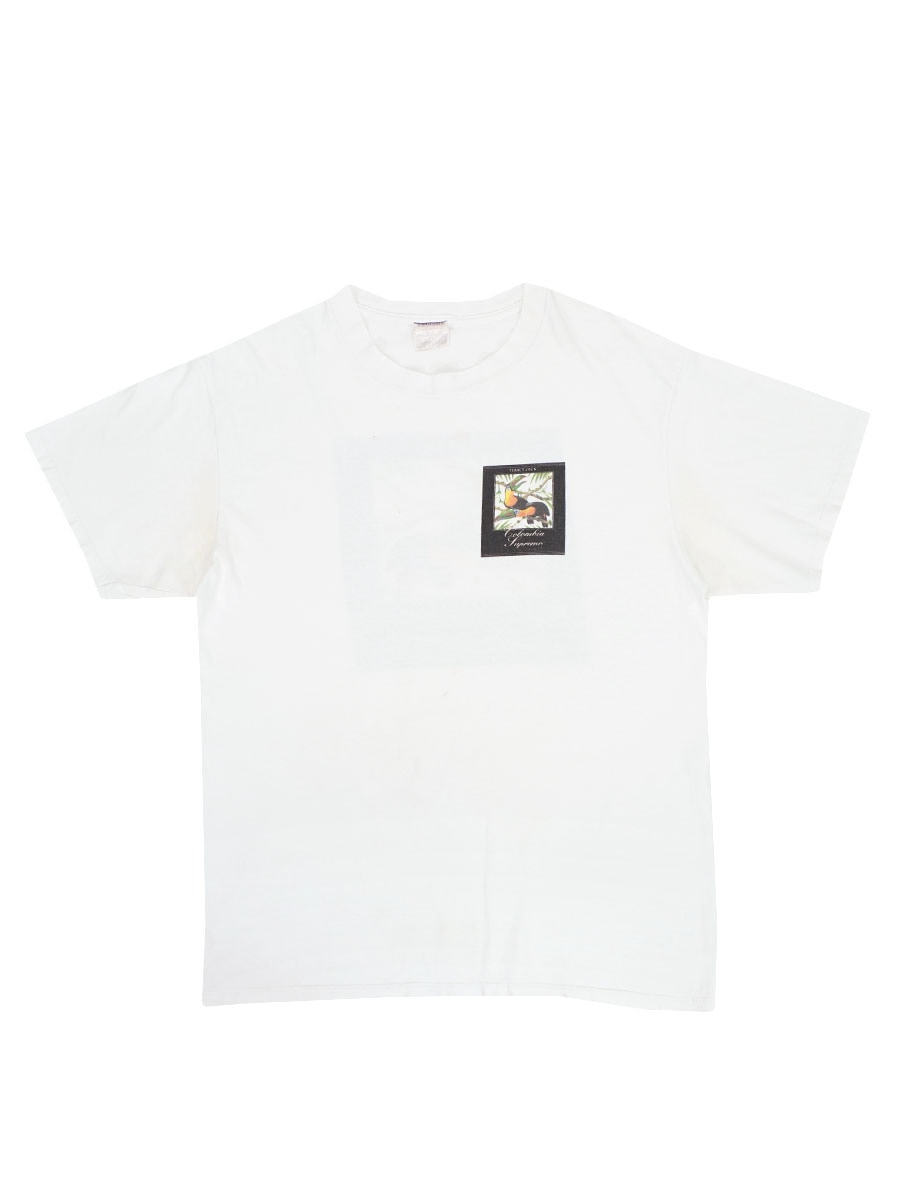 00's TRADER JOE'S ''Colombia Supremo'' 両面プリントTシャツ ホワイト 実寸(L位)