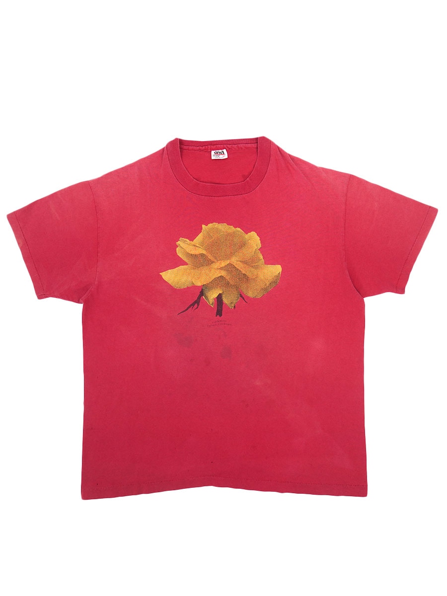 90's anvil ''Cafe & Market Venice California'' プリントTシャツ 褪せレッド 表記(XL) USA製