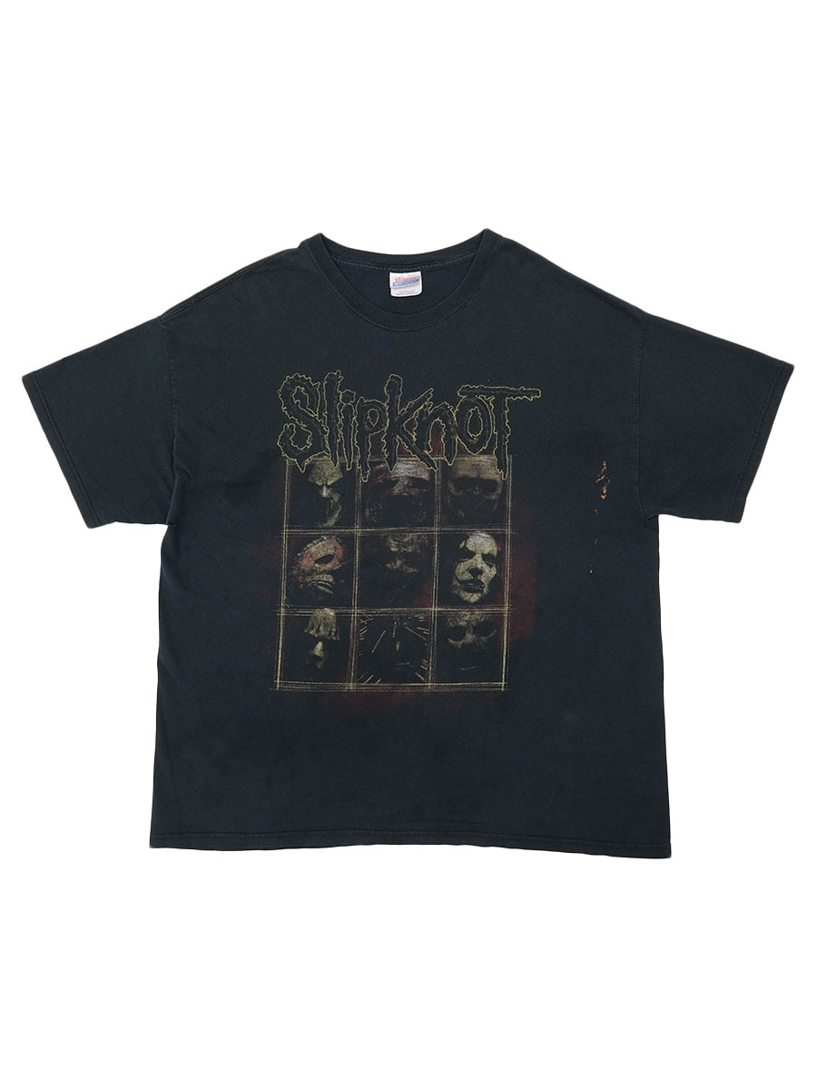 00's Hanes ''SlipKnot'' 両面プリントTシャツ ブラック 表記(2XL)