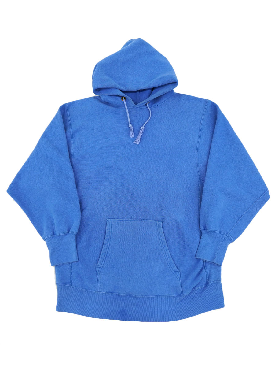 80's Champion×LAND'S END Wネーム RWパーカ 無地ロイヤルブルー 表記(MEN'S M) USA製