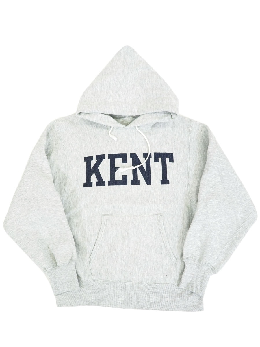 80's プリントタグ チャンピオンRWパーカ ''KENT'' 染み込みプリント