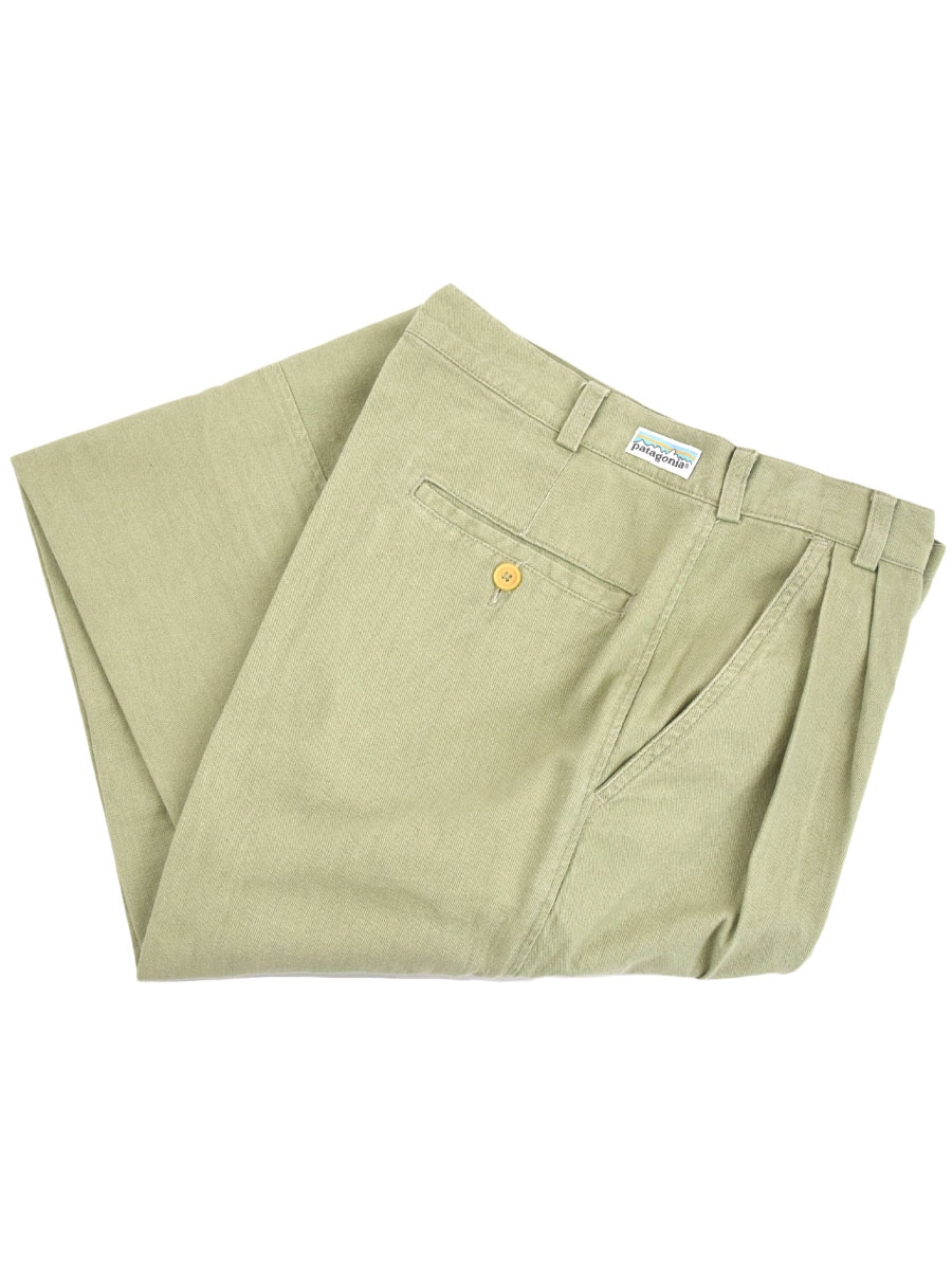 マ*ダ様 パタゴニア　メンズクリーンカラーパンツ　w33 91's パタゴニア A/Cパンツ ピスタチオグリーン 表記(32) USA製
