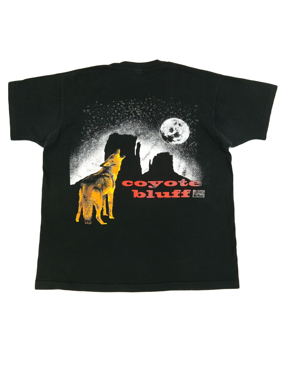 90's FRUIT OF THE LOOM '''Marlbolo Unlimited'' 狼 両面プリント ポケットTシャツ 表記(XL) USA製