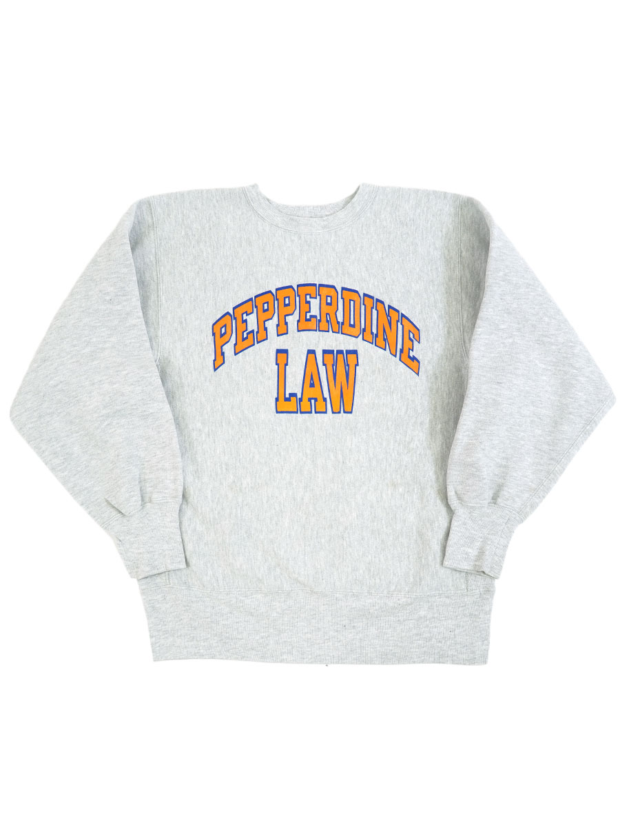 90's 刺繍タグ チャンピオンRW ''PEPPERDINE LAW'' 表記(L) USA製