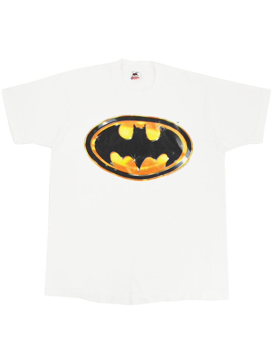 90's FRUIT OF THE LOOM ''バッドマン'' プリントTシャツ ホワイト