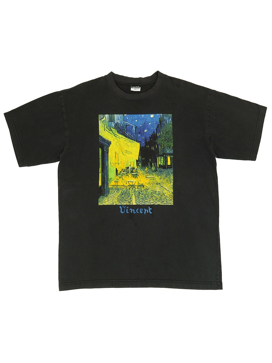 90s ヴィンテージ　フィンセント・ファン・ゴッホ アートTシャツ フィンセントファンゴッホ 自画像 半袖 アート Tシャツ S144古着