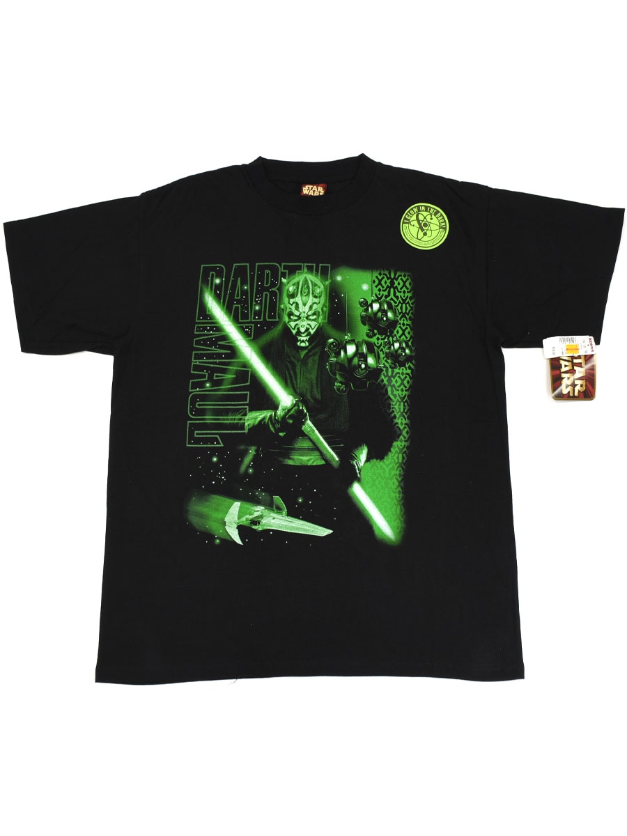 90〜00s STAR WARS ダース・モール Tシャツ 半袖 キッズ 古着 90s STAR WARS スターウォーズ ダースモール Tシャツ 黒