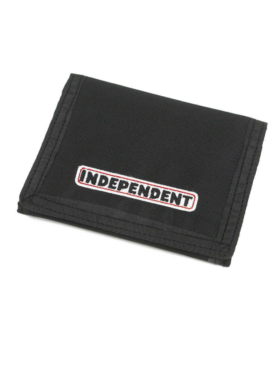 ブラックロゴ◆ブレッドBOX　カントリー雑貨 INDEPENDENT 刺繍ロゴ ウォレット ブラック | すべての商品