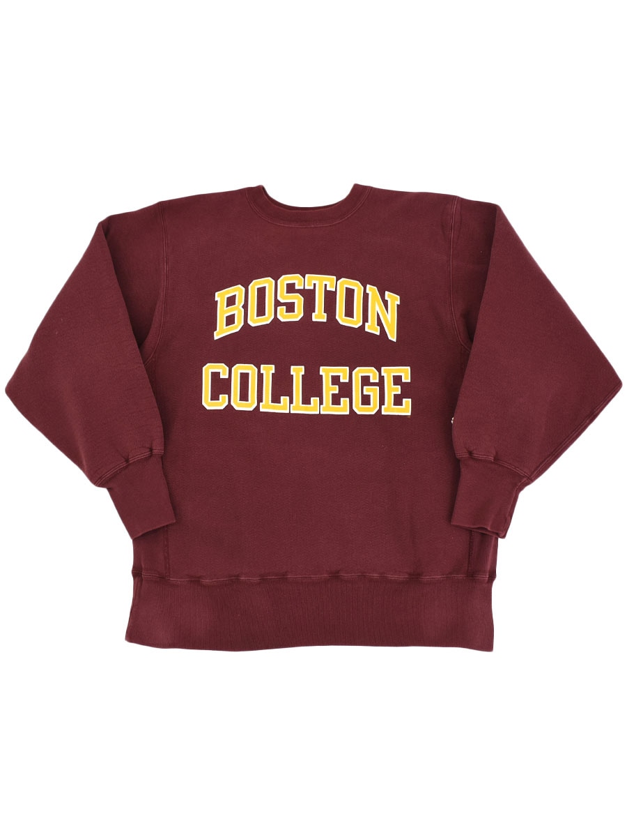 MEXICO製 刺繍タグ チャンピオンRW ''BOSTON COLLEGE'' エンジ 表記(L)
